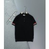 [MONCLER] 몽클레어 트위드 클래식 카라 반팔 니트