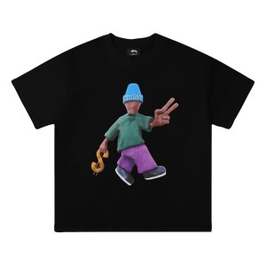 [STUSSY] 스투시 피스 앤 프로스페리티 수입 반팔티셔츠