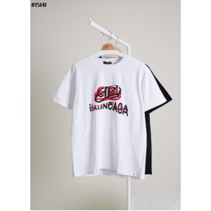 [BALENCIAGA] 발렌시아가 더블 B 그래픽 코튼 티셔츠