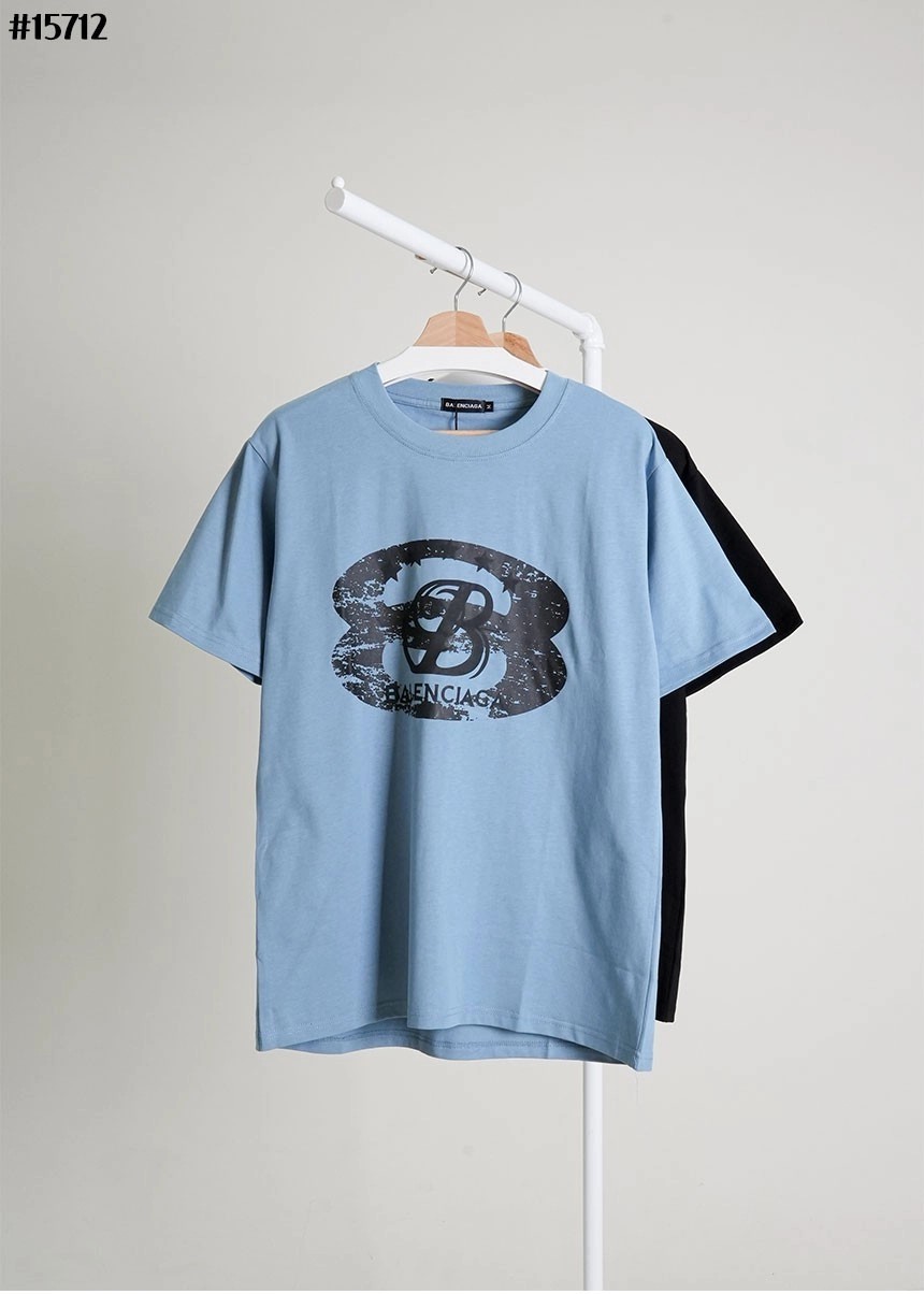 [BALENCIAGA] 발렌시아가 뉴 테이프 타입 오버핏 코튼 티셔츠