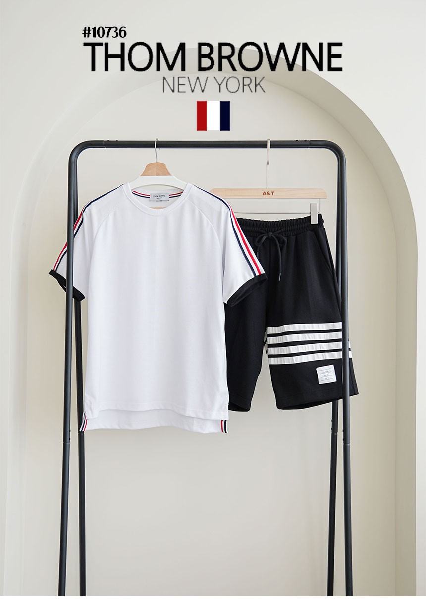 [THOM BROWNE] 남성 톰브라운 클래식 삼선 5부셋