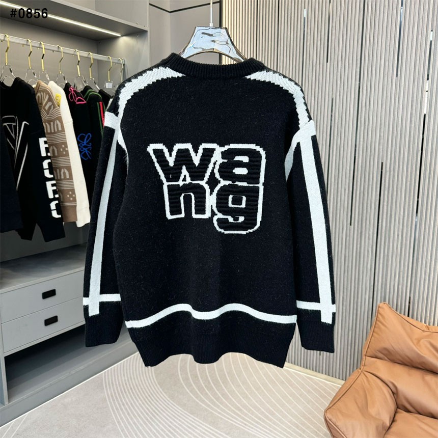 [Alexander Wang] 알렉산더왕 백 WANG 로고 니트