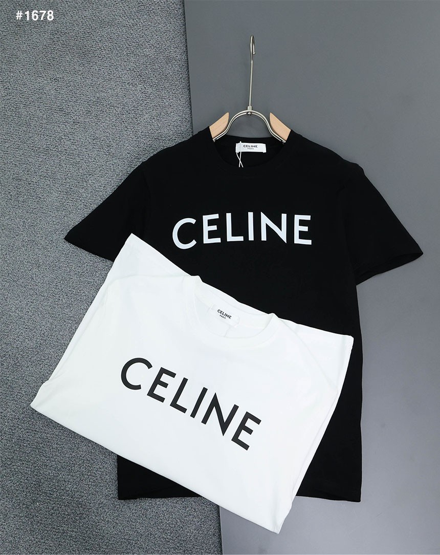 [CELINE] 셀린느 베이직 로고 반팔 티셔츠