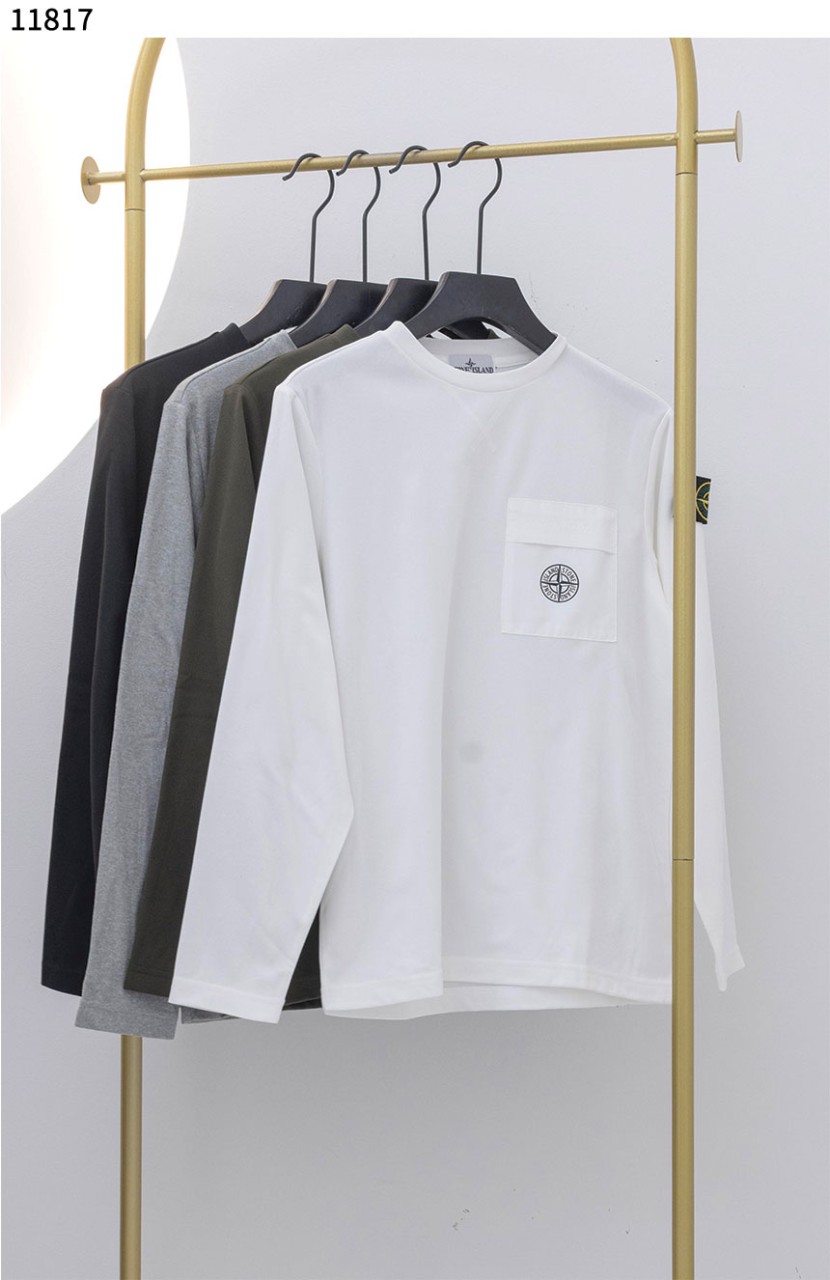 스톤아일랜드 [STONE ISLAND]   슬림 핏 긴소매 티셔츠 신상입고