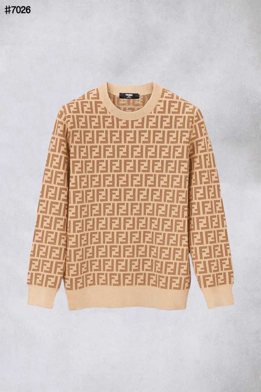 [FENDI] 팬디 FF 자카드 울 블렌드 니트 풀오버