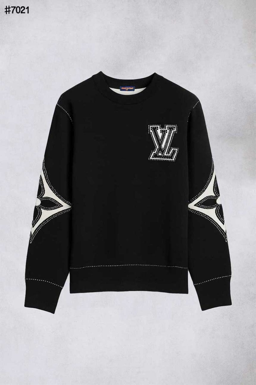 [LOUIS VUITTON] 루이비통 LV 플라워 인타르시아 니트 풀오버