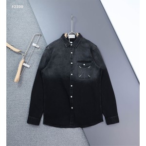 [Maison Margiela] 메종마르지엘라 그라데이션 스티치 데님 셔츠