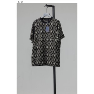 [Louis Vuitton] 루이비통 수입고급 Louis Vuitton logo full-print letter 티셔츠