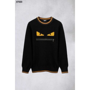 [FENDI] 팬디 몬스터 아이 지퍼 울 블렌드 니트 풀오버