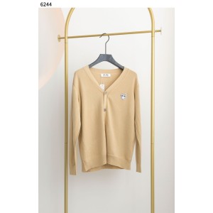 [Comme des Garcons] 꼼데가르송 수입고급 화이트 와펜 브이넥 가디건