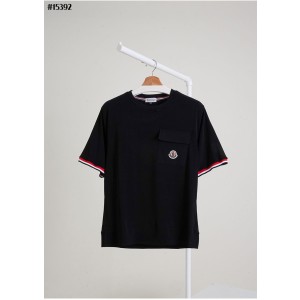 [MONCLER] 몽클레어 포켓 하프 나일론 코튼 티셔츠