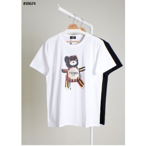 [FENDI] 펜디 FF 토이 베어 숏 슬리브 그래픽 티셔츠