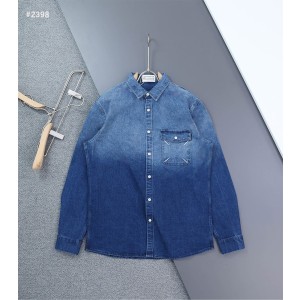 [Maison Margiela] 메종마르지엘라 그라데이션 스티치 데님 셔츠
