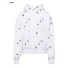 [OFF-WHITE] 오프화이트 올오버 로고 화이트 후드 티셔츠