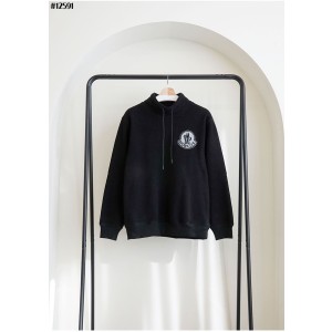 [MONCLER] 몽클레어 수입 빅로고패치 플리스 목폴라 스트링 맨투맨