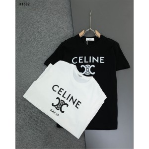 [CELINE] 셀린느 트리옹프 로고 반팔 티셔츠