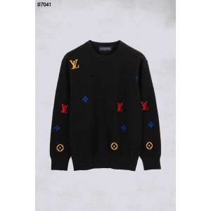 [LOUIS VUITTON] 루이비통 모노그램 멀티 컬러 자수 울 자카드 니트 풀오버