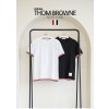 [THOM BROWNE] 톰브라운 뒷 삼선로고 남성 반팔 니트스웨터