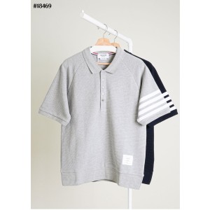 [THOM BROWNE] 톰브라운 오토맨 4-바 새들 슬리브 폴로 셔츠