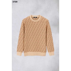 [FENDI] 팬디 FF 자카드 울 블렌드 니트 풀오버