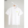 [DIOR] 크리스찬 디올 자수 로고 화이트 코튼 저지 티셔츠