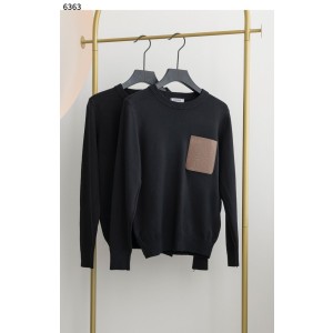 [LOEWE] 로에베 수입고급 레더 포켓 라운드 니트