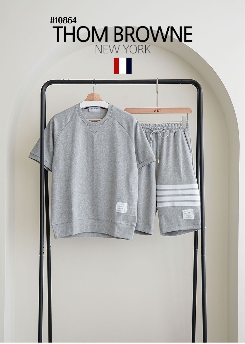[THOM BROWNE] 남성 톰브라운 사선 5부셋