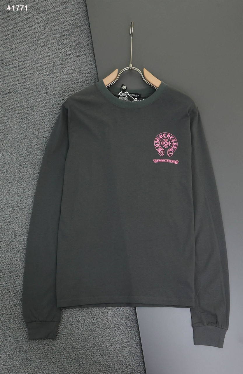 [Chrome Hearts] 크롬하츠 핑크 홀스슈 말발굽 긴팔 롱슬리브 티셔츠