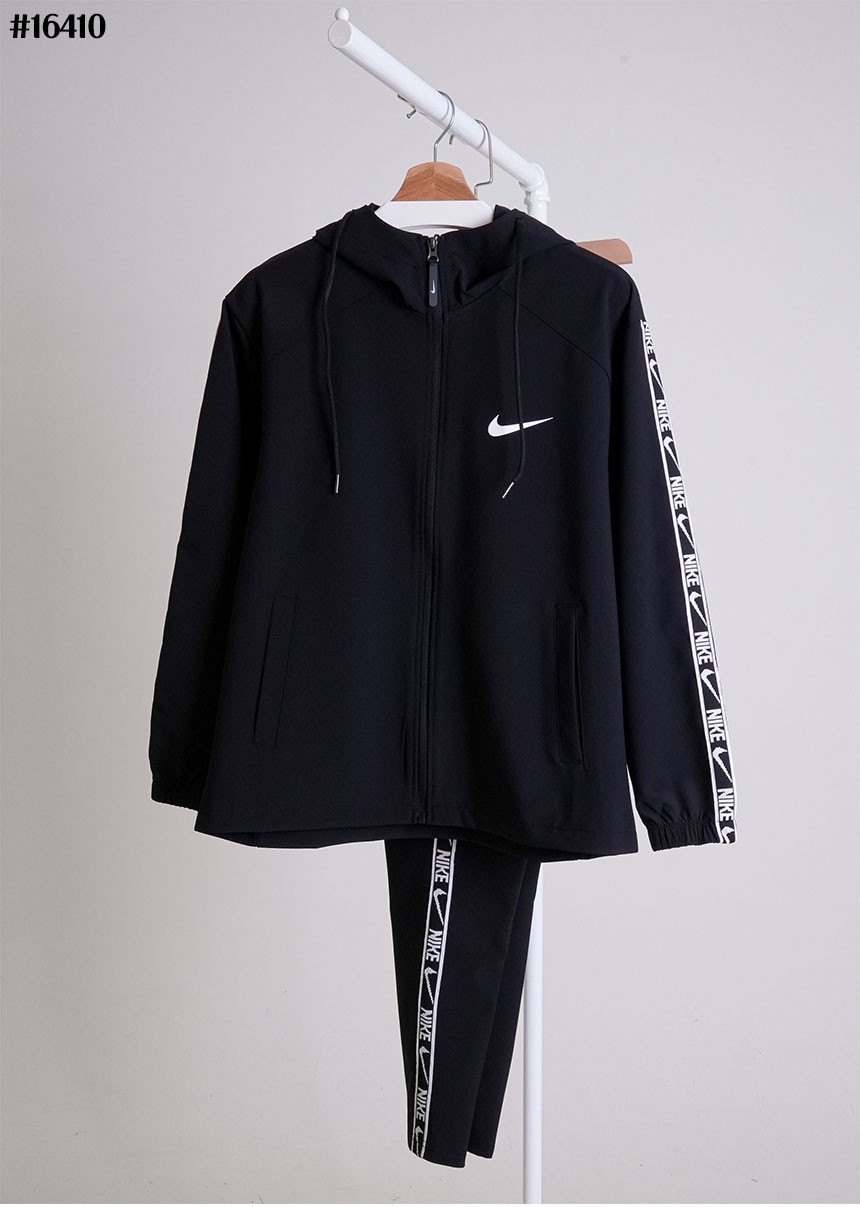 [NIKE] 나이키 사이드 테잎 로고 후드 풀집업 자켓 & 테잎 포켓 조거 팬츠 셋