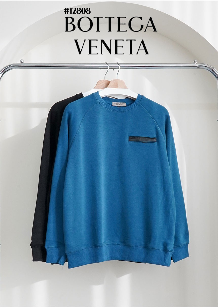 [Bottega Veneta] 보테가베네타 보아 융기모 레더포켓 맨투맨 티셔츠