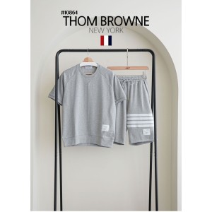 [THOM BROWNE] 남성 톰브라운 사선 5부셋