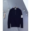 [THOM BROWNE] 톰브라운 사선 케이블 카라 니트