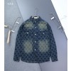 [CELINE] 셀린느 트리오페 자카드 데님 셔츠