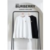 [BURBERRY] 버버리 수입고퀄 체크 골드 B로고 긴팔 티셔츠