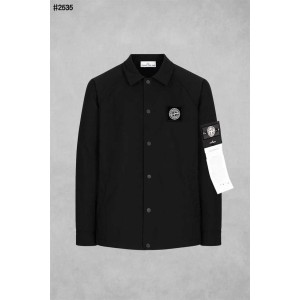 [STONE ISLAND] 스톤아일랜드 블랙 와펜 패치 클래식 코치 자켓