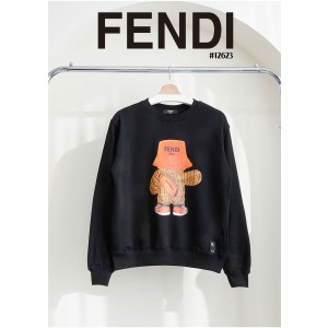 [FENDI] 팬디 남여공용 오렌지 버킷햇 베어 크루넥 맨투맨 티셔츠
