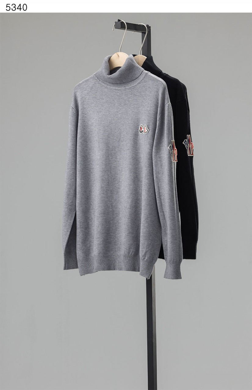 [MONCLER] 몽클레어 수입고급 더블 패치 목폴라 니트
