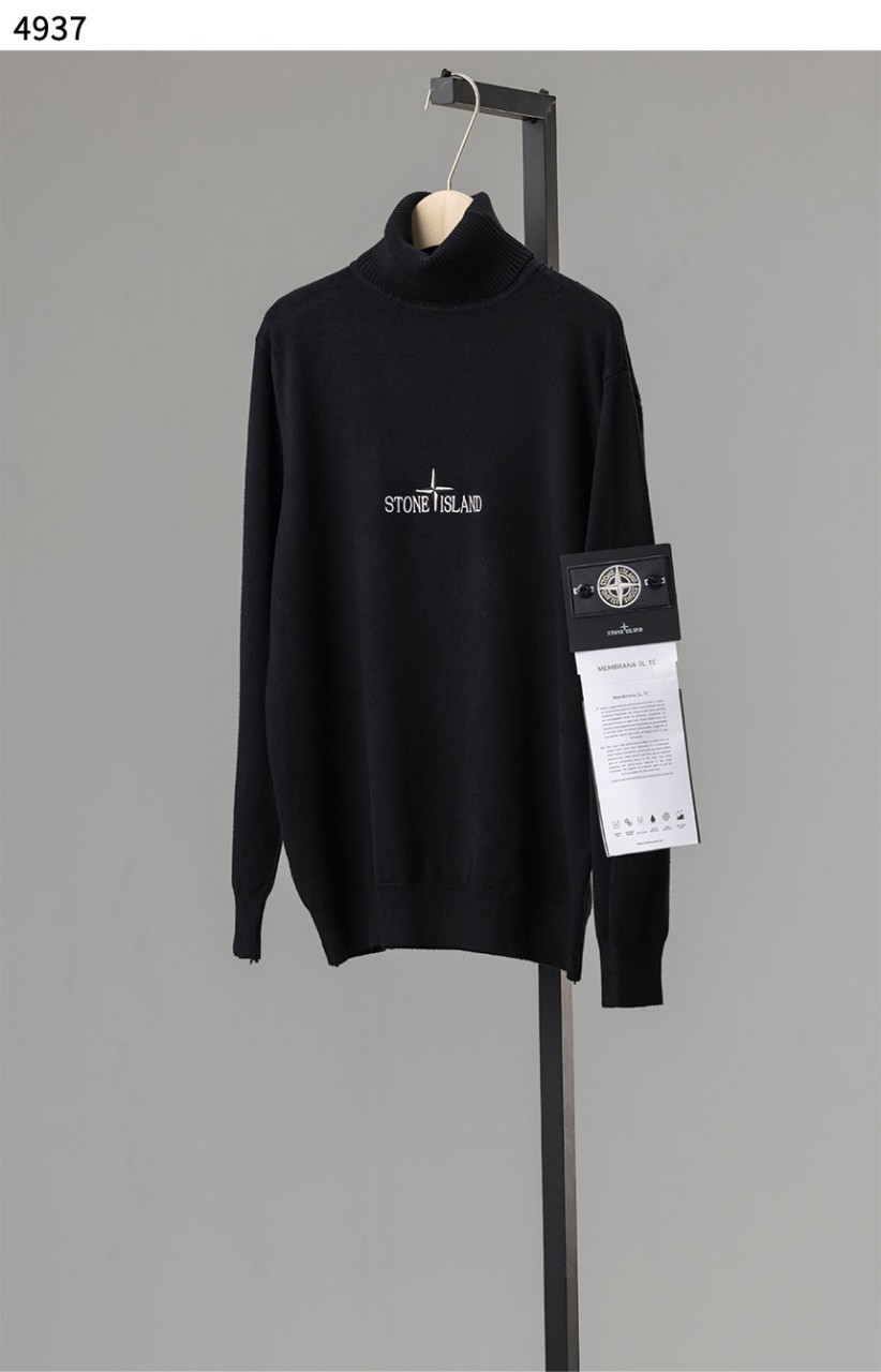 [STONE ISLAND] 스톤아일랜드 수입고급 워크숍 하프 터틀넥 니트