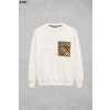 [BURBERRY] 버버리 체크 라벨 메리노 울 하이브리드 니트 풀오버