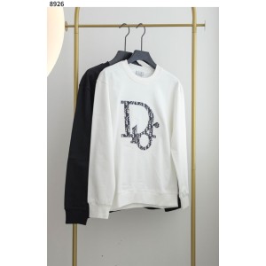디올 [Christian Dior] 자수 오블리크 로고 코튼 저지 맨투맨