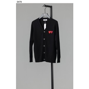[Comme des Garcons] 꼼데가르송 수입고급 더블 하트 로고 울 브이 가디건