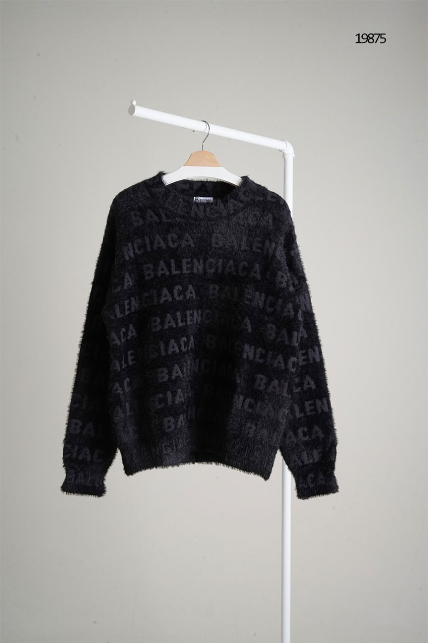 [BALENCIAGA] 발렌시아가  피티드 스웨터 블랙