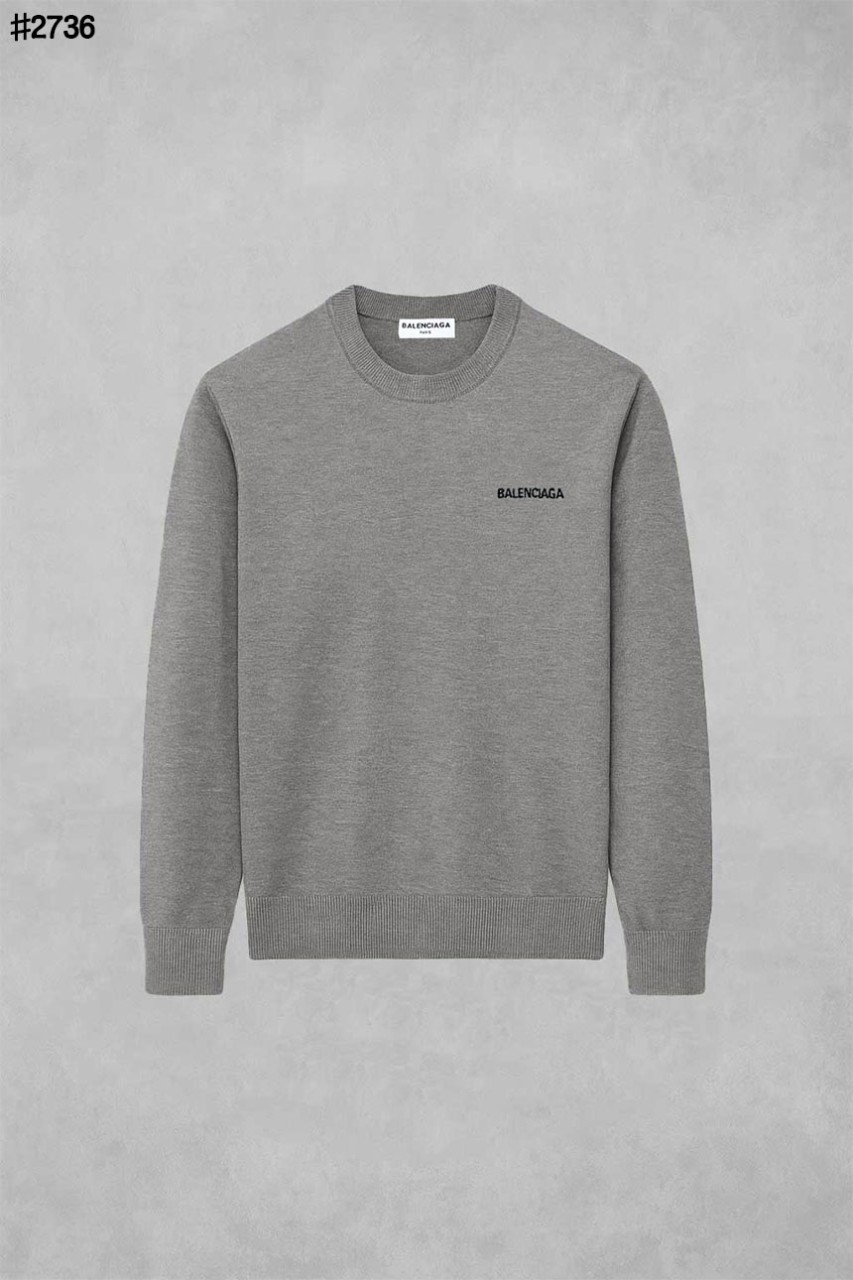 [BALENCIAGA] 발렌시아가 자수 로고 베이직 울 블렌드 니트 풀오버