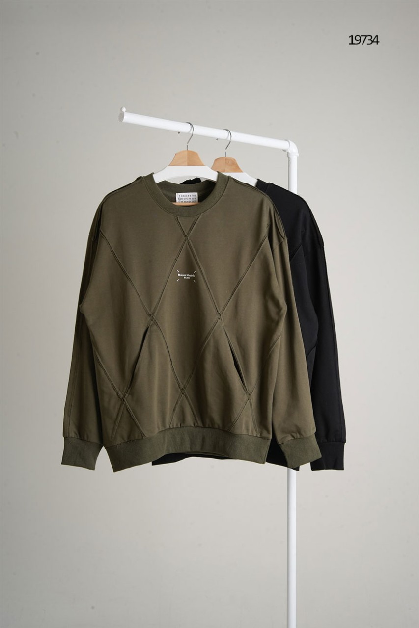 [Maison Margiela] 메종마르지엘라 남성 빈티지 포켓 맨투맨