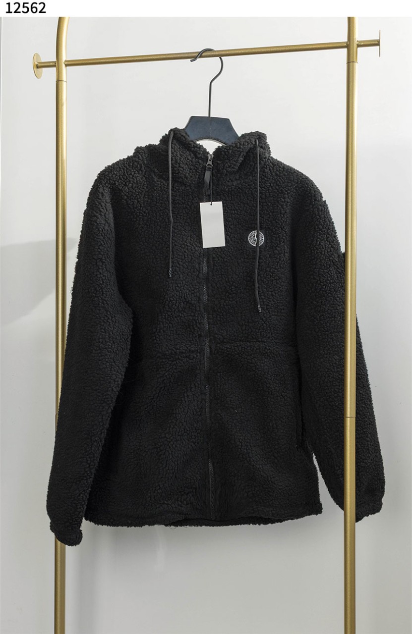 스톤아일랜드 [STONE ISLAND] 융기모 뽀글이 후드 자켓 신상입고