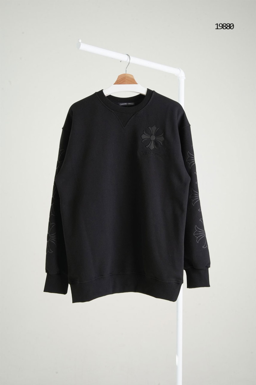 [Chrome Hearts] 크롬하츠 크로스 자수로고 크루넥 맨투맨