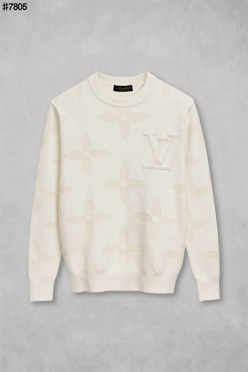 [LOUIS VUITTON] 루이비통 LV 빅 모노그램 울 자카드 니트 풀오버