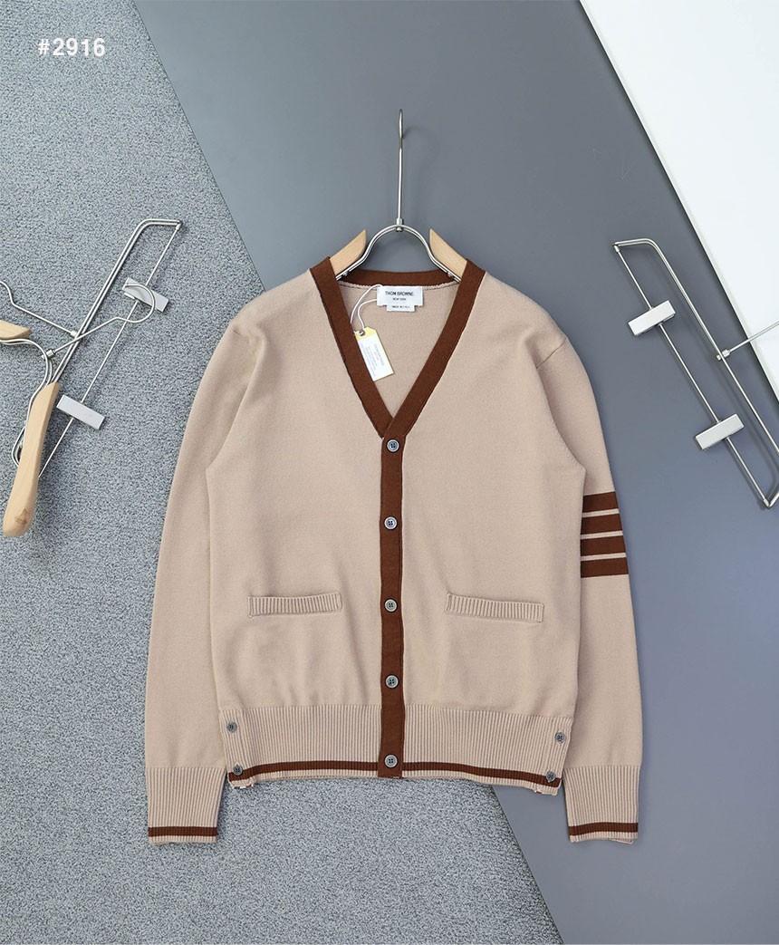 [THOM BROWNE] 톰브라운 밀라노 펀믹스 저지 라운드 니트