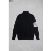 [THOM BROWNE] 톰브라운 코튼 4-바 터틀넥 울 스웨터