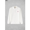 [BURBERRY] 버버리 EKD 자수 로고 베이직 롱 슬리브 피케 티셔츠